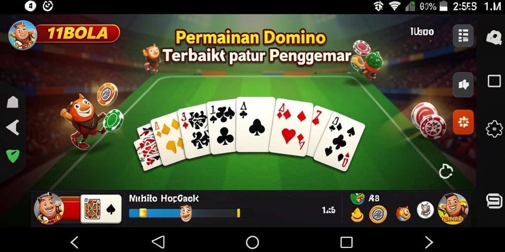 Tampilan seru gameplay 11BOLA dengan teman-teman.
