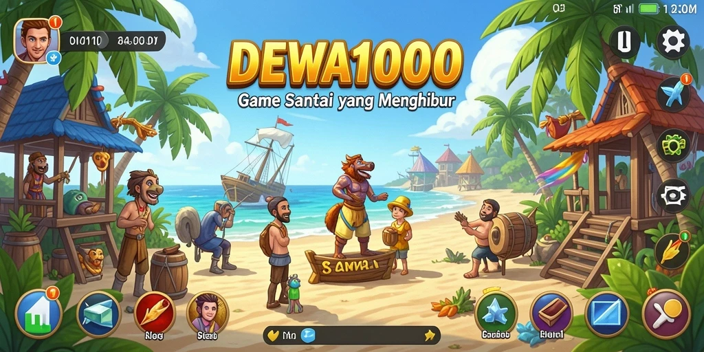 Tampilan menarik dari gameplay DEWA1000 yang seru.