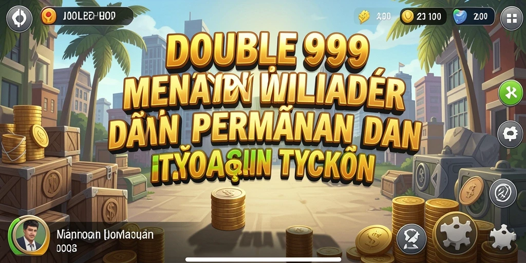 Tampilan gameplay DOUBLE999 yang memikat dengan elemen Tycoon.