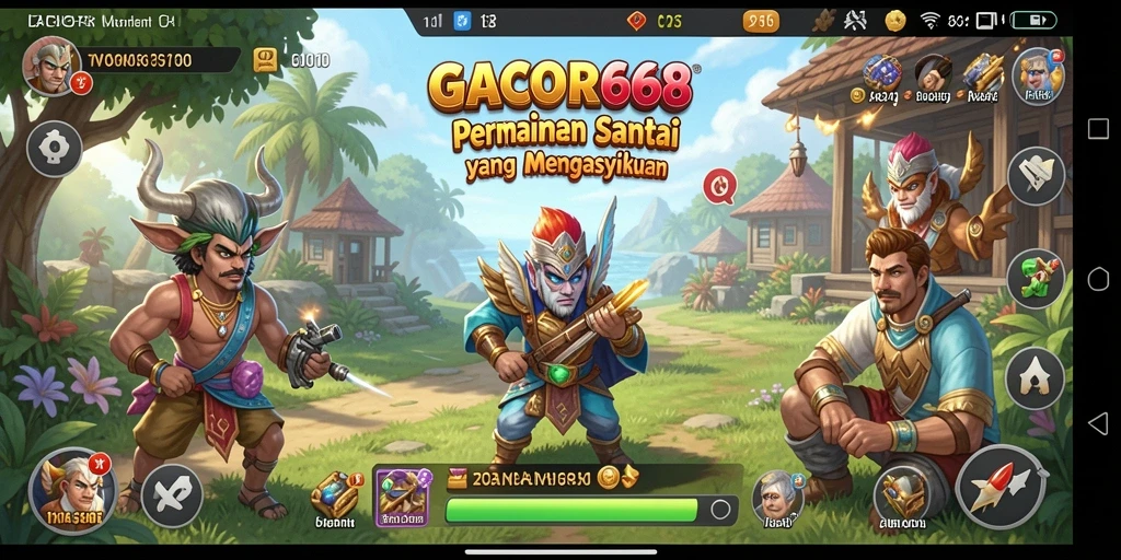 Screenshot GACOR668 menampilkan gameplay seru dan santai.