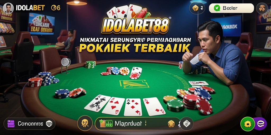 Screenshot gameplay yang menampilkan suasana seru permainan Poker.
