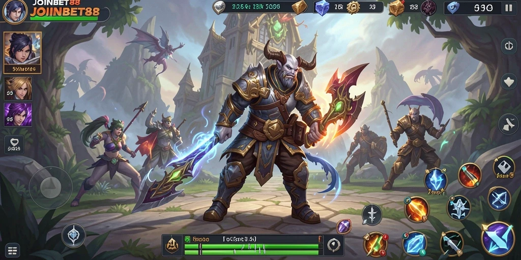 Tampilan gameplay JOINBET88 yang penuh aksi dan petualangan.