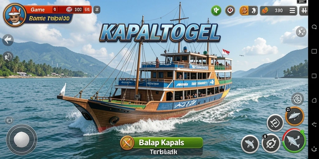 Tangkapan layar KAPALTOGEL menampilkan balapan kapal yang seru.