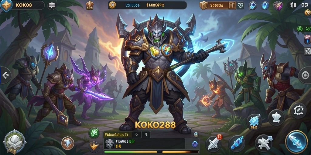 Tampilan gameplay KOKO288 yang mendebarkan dalam dunia MMORPG.