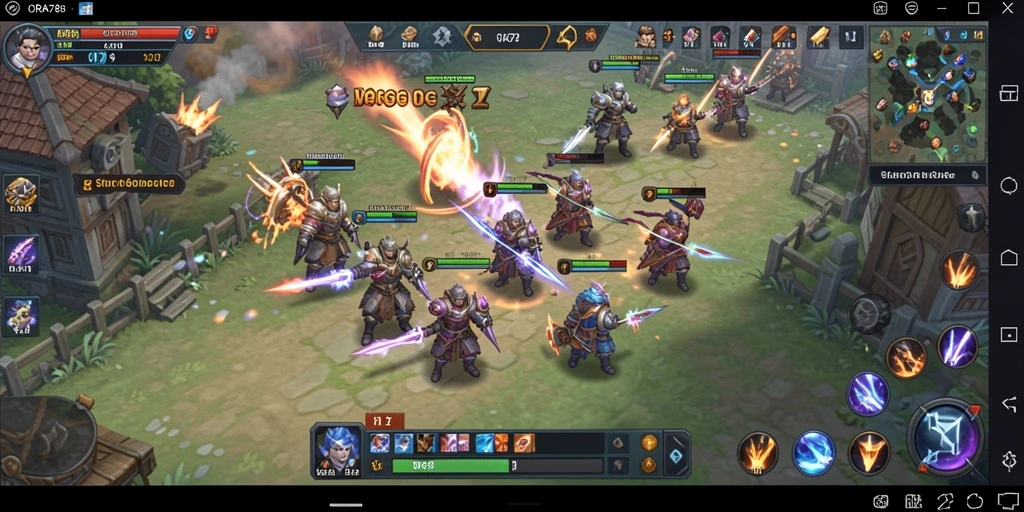 Tangkapan layar gameplay ORA78 yang menampilkan strategi pertempuran.