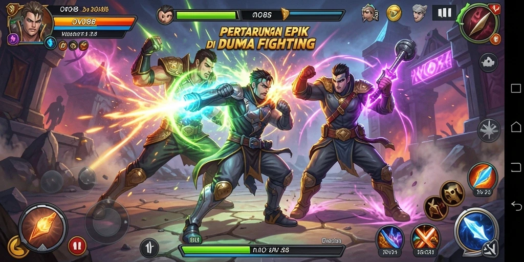 Screenshot OVO88 menampilkan aksi pertarungan yang seru dan mendebarkan.