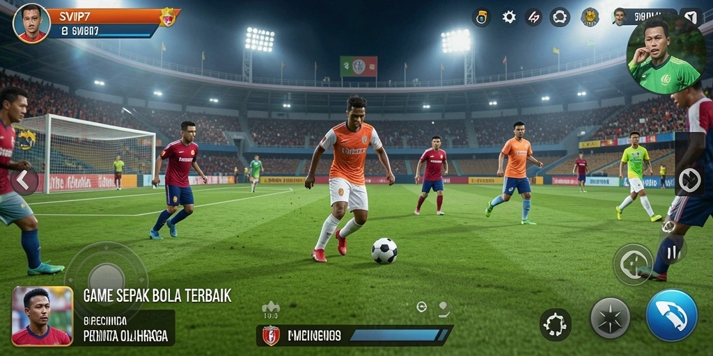 Tampilan menakjubkan dari gameplay SVIP7 yang penuh aksi sepak bola.
