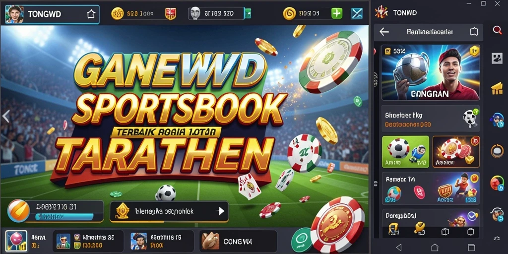 Tampilan menarik dari gameplay TONGWD di dunia Sportsbook.